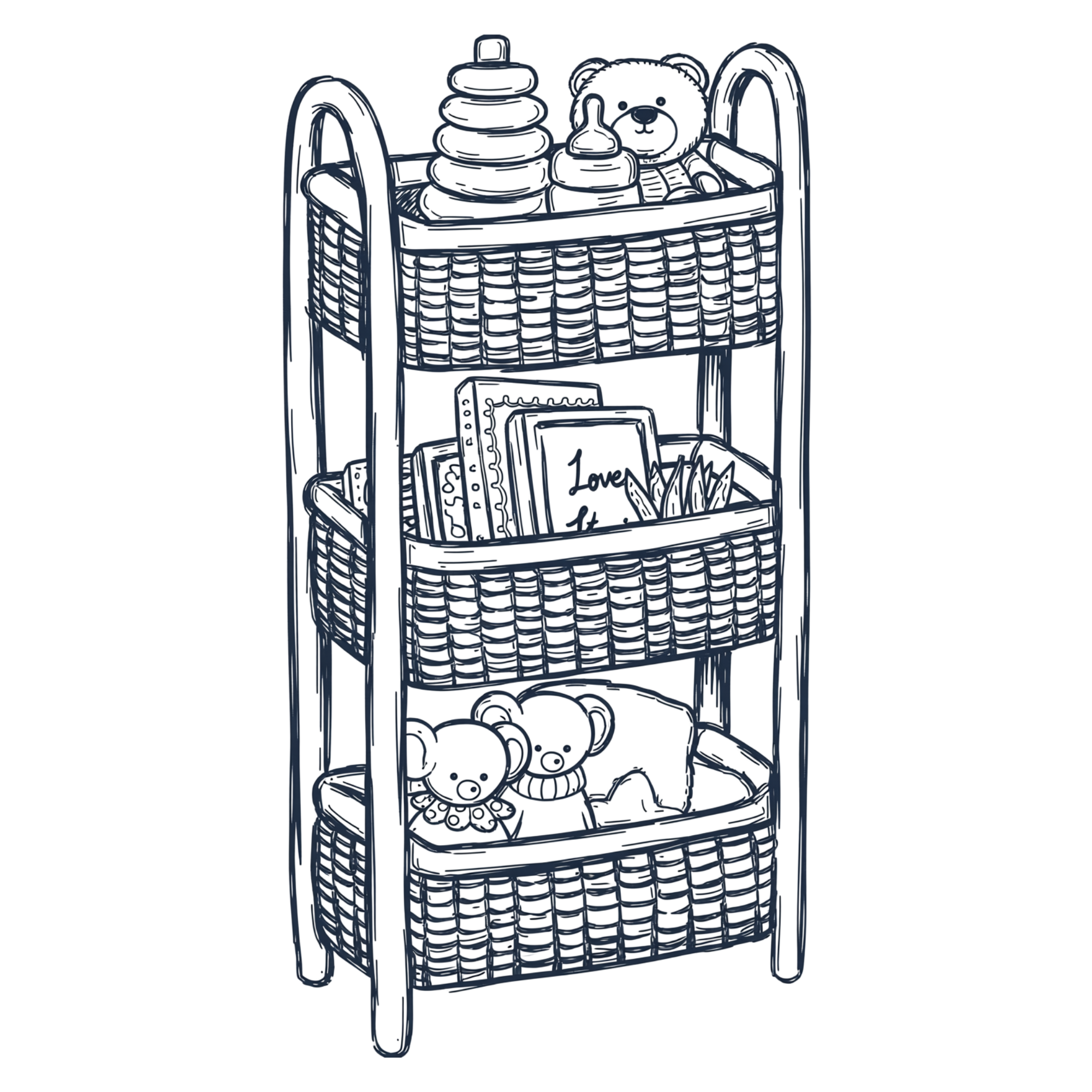 An organised nursery space