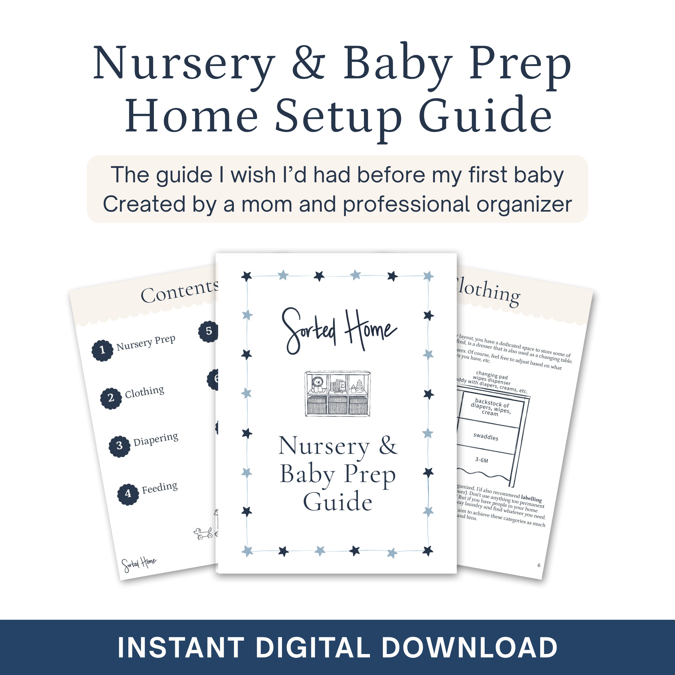 Nursery & Baby Prep Home Setup Guide — digital download preview